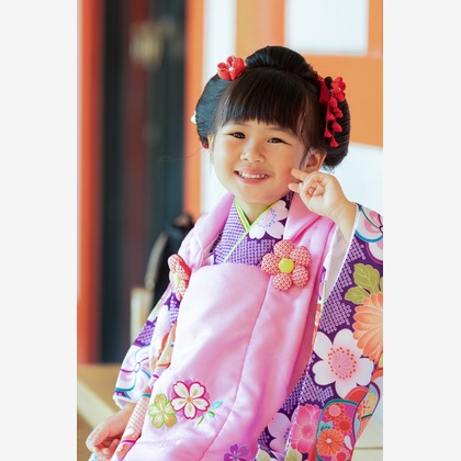 スタジオファンタスが出張撮影した家族旅行, 子供たち, 顎が写った七五三フォトの写真