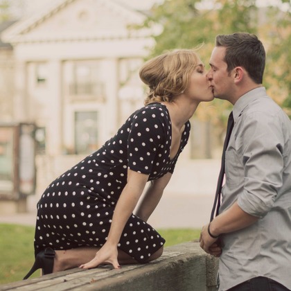 Photo of Engagement Portfolio taken by Jen Linfield Photography