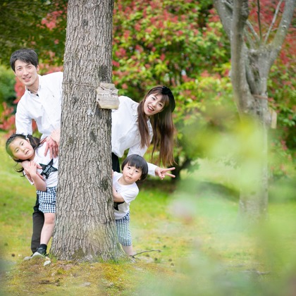 酒井大輔が出張撮影した家族写真, 植物, 七五三が写った家族写真の出張撮影/七五三フォトの写真