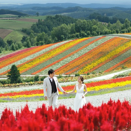 uno e creative act.が撮影した「富良野・美瑛　ロケーションフォトウェディング」の写真