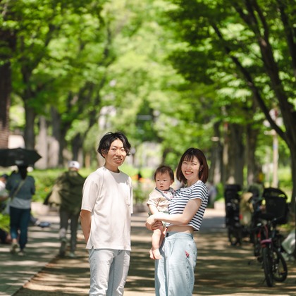 蓬台祐希が撮影した家族写真の出張撮影の写真