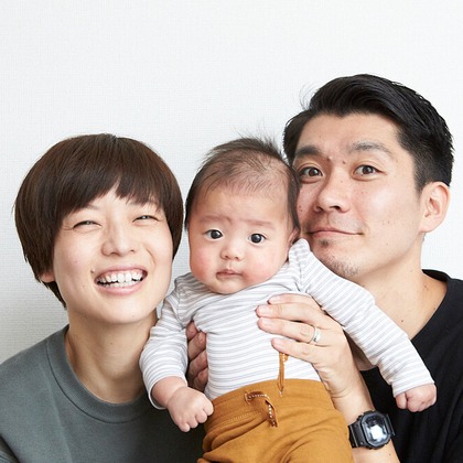 岩瀬泰治が撮影した家族写真の出張撮影の写真