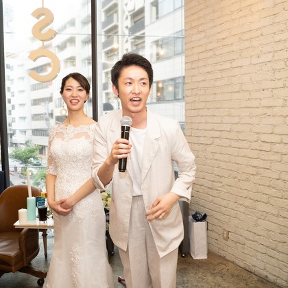 青柳光昭が撮影した結婚式二次会撮影の写真