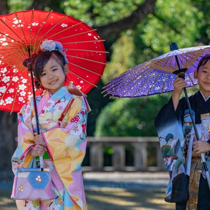 CREATIVE HOUSEが出張撮影した「七五三」の家族写真