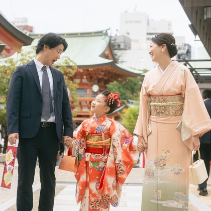 Tatsuyaが出張撮影した家族写真(キッズ,ベビーフォト)などが写った「七五三撮影（神戸 生田神社）」の家族写真