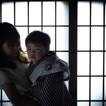 根兵一生が出張撮影した「七五三、ロケーション撮影」の家族写真
