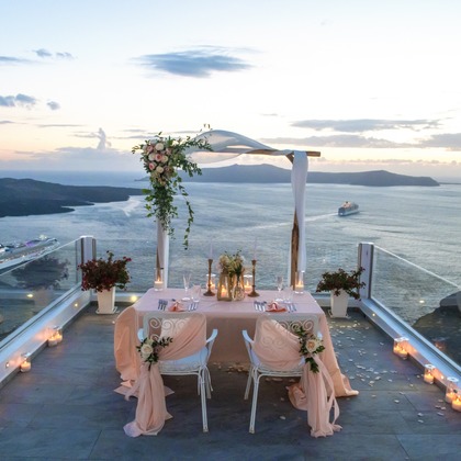 Photo of Santorini Wedding Ceremony taken by Olga Chalkiadaki
