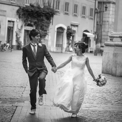 Photo of Wedding in Rome - Spanish Steps, Trevi Fountains, Pantheon, Piazza Navona taken by Kyoko Ide Photography