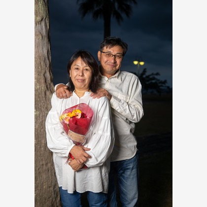 岩坪眞一郎が出張撮影した家族写真(キッズ,ベビーフォト)などが写った「還暦祝い家族写真」の家族写真