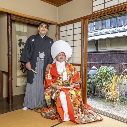 富岡敦が出張撮影した着物 茶道 京都 舞子屋, シェード, ドレスなどが写った「着物」の家族写真