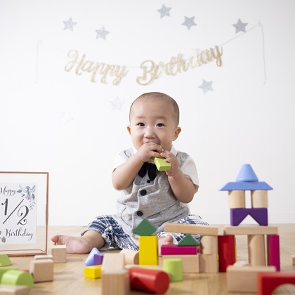 66 atelierが出張撮影した「記念」の家族写真