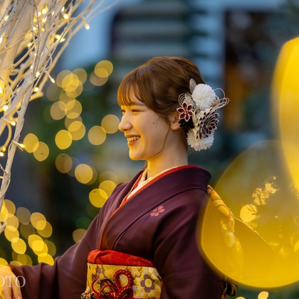 大森光太郎・K-PHOTOが出張撮影したYokohama Ukai-Tei, バトリョハウス, スポーツ会場などが写った「成人式撮影」の家族写真