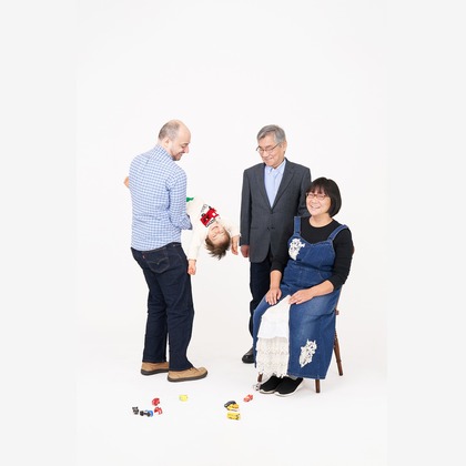 森田寫眞館が出張撮影した「ファミリー」の家族写真