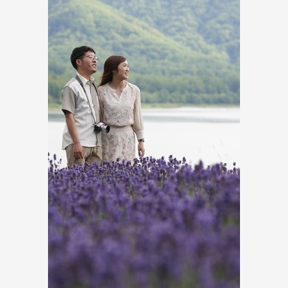 須貝フォトサービスが撮影した旅行先の記念撮影の写真