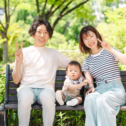 蓬台祐希が撮影した家族写真の出張撮影の写真