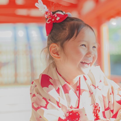 時の記録者が撮影した七五三フォトの写真