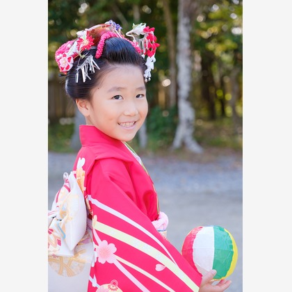 高夏写真店が出張撮影した「七五三の撮影」の家族写真