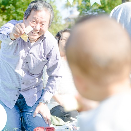 ライトハウスフォトが出張撮影した5歳, 家族写真, 七五三衣装が写った結婚式撮影の写真