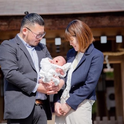 中井企画が出張撮影した「お宮参り/ご自宅での家族写真」の家族写真
