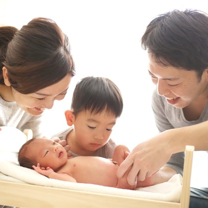 出張撮影HUG TIMEが撮影したスタジオ撮影の写真