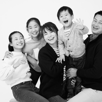 森田寫眞館が出張撮影した「ファミリー」の家族写真