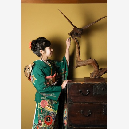 スマイルハンターが出張撮影した家族写真(キッズ,ベビーフォト)などが写った「成人式フォト」の家族写真