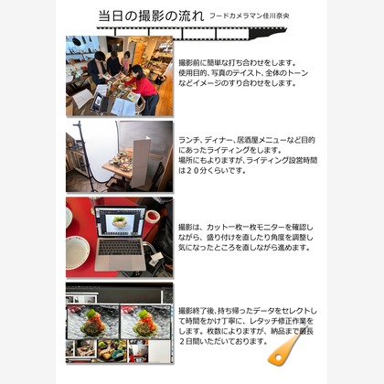 佳川奈央が撮影した料理撮影の写真