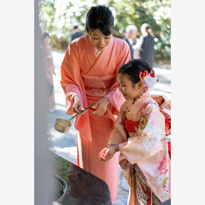 萩原　蔵志が出張撮影した「七五三のロケ撮影」の家族写真