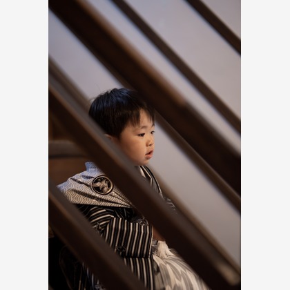 根兵一生が出張撮影した「七五三、ロケーション撮影」の家族写真