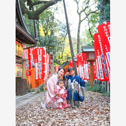 中村雅樹が出張撮影した記念写真, 成人式, オレンジが写った七五三フォトの写真