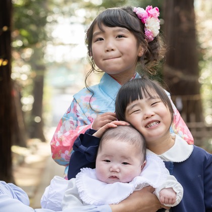 出張撮影くろさわが出張撮影した幸福, 写真, 通行人が写った七五三フォトの写真