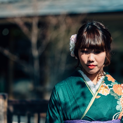 遥南　碧が出張撮影した振袖, 成人式, 人間の髪の色が写った店舗/オフィス/サロン撮影の写真