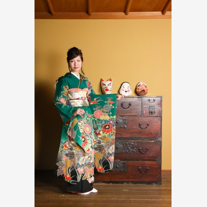 スマイルハンターが出張撮影した家族写真(キッズ,ベビーフォト)などが写った「成人式フォト」の家族写真