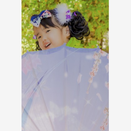 時の記録者が撮影した七五三フォトの写真