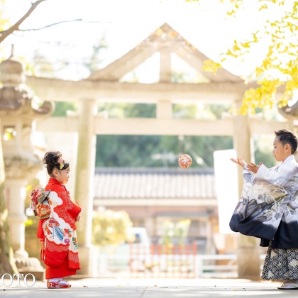 大森光太郎・K-PHOTOが出張撮影した「七五三撮影」の家族写真