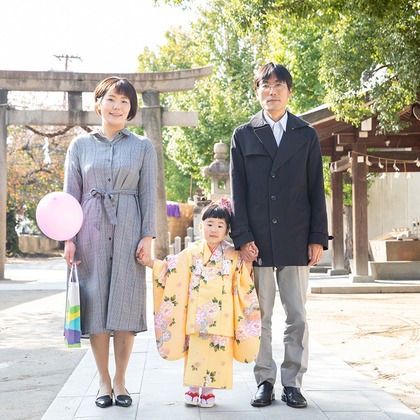 Merry Momentが出張撮影した753, 女の子, 神社が写ったエンゲージメントフォトの写真