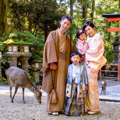 中村雅樹が出張撮影したジェスチャー, 記念写真, お宮参りが写った七五三フォトの写真