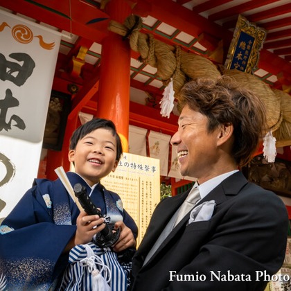 名畑文巨写真事務所が出張撮影したTemma Tenjin Hanjo Tei, 虹彩, 祖父母が写った家族写真(キッズ,ベビーフォト)の写真