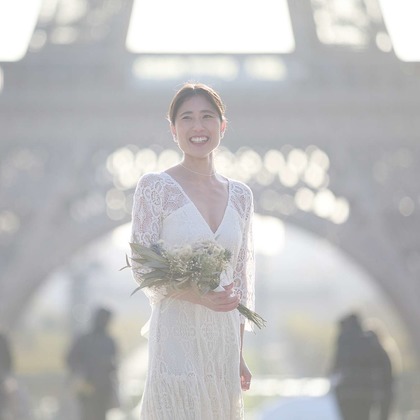 Photo of Photo-wedding in Paris - fall version taken by Petite Nao Photography