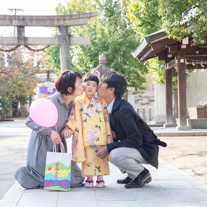 Merry Momentが出張撮影した753, 女の子, 神社が写ったエンゲージメントフォトの写真