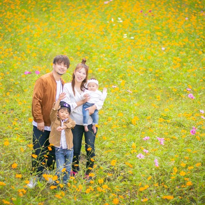 酒井大輔が出張撮影した家族写真, 植物, 七五三が写った家族写真の出張撮影/七五三フォトの写真
