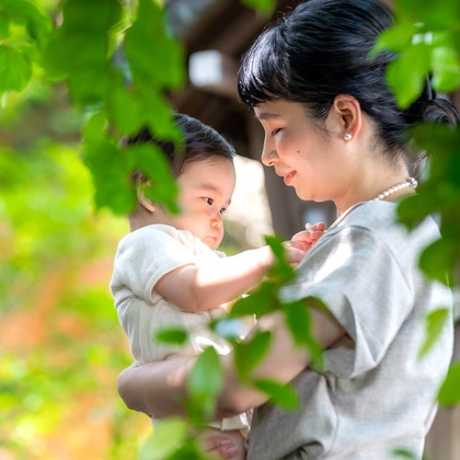Minminが出張撮影した家族写真(キッズ,ベビーフォト)が写ったお宮参りの写真