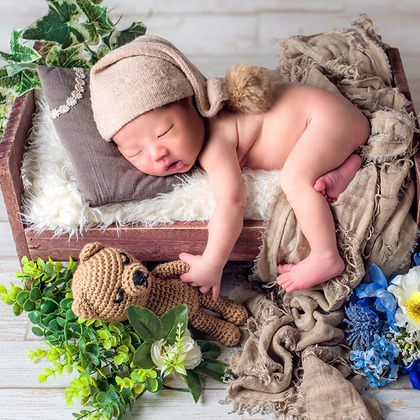 AXiS Photo Servise 藤井靖史が出張撮影したシャツ, ビーチの人々, 自然の中の人々が写ったニューボーンフォトの写真