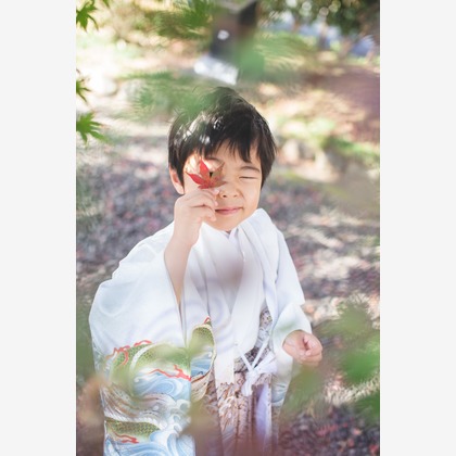 荒畑けいこが出張撮影した「七五三（５歳、３歳）」の家族写真