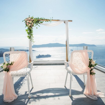 Photo of Santorini Wedding Ceremony taken by Olga Chalkiadaki