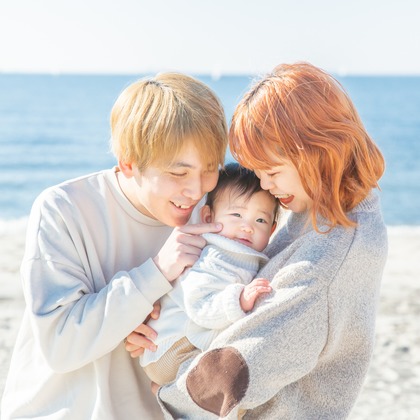 今泉秀樹が出張撮影した「稲毛海岸」の家族写真