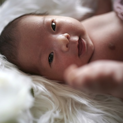 須貝フォトサービスが撮影したニューボーンフォトの写真