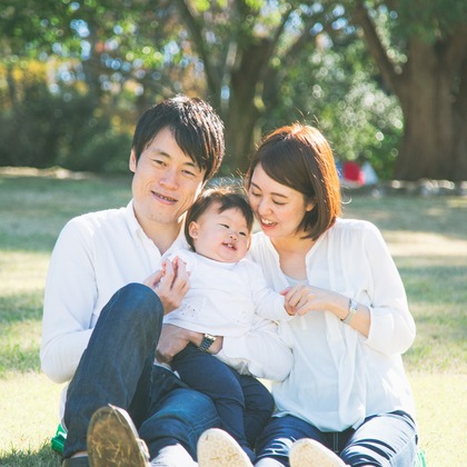 ゆのみふぉとが出張撮影した自然の中の人々, 子供たち, 家族写真が写った家族写真の出張撮影の写真