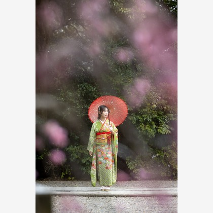 大森光太郎・K-PHOTOが出張撮影したYokohama Ukai-Tei, バトリョハウス, スポーツ会場などが写った「成人式撮影」の家族写真