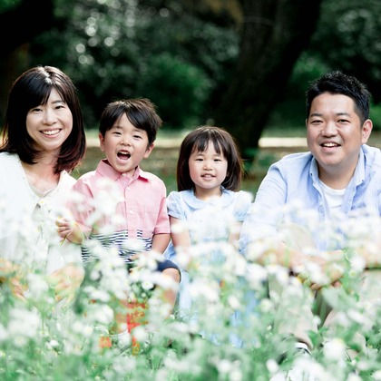 松井シンジが撮影した家族写真の出張撮影の写真